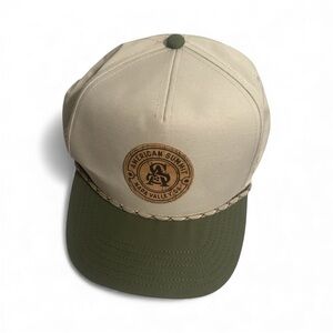 American Summit Napa Valley CA. OTTO Beige Cap with Green Accents